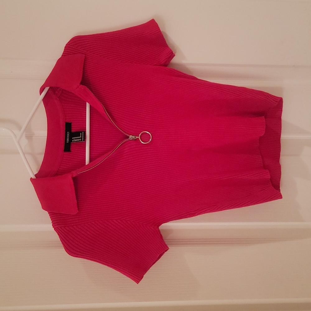 Forever21 Crop Top with Zipper
